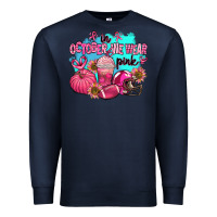 Navy in october we wear pink american football Premium Sweatshirt - AdoDesignShop
