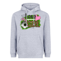 Heather Grey love my girl soccer Heavyweight Hoodie - HRA Design Shop