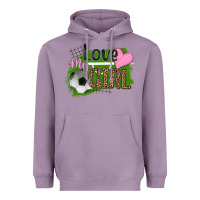 Lavender love my girl soccer Heavyweight Hoodie - HRA Design Shop