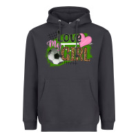 Smoke love my girl soccer Heavyweight Hoodie - HRA Design Shop