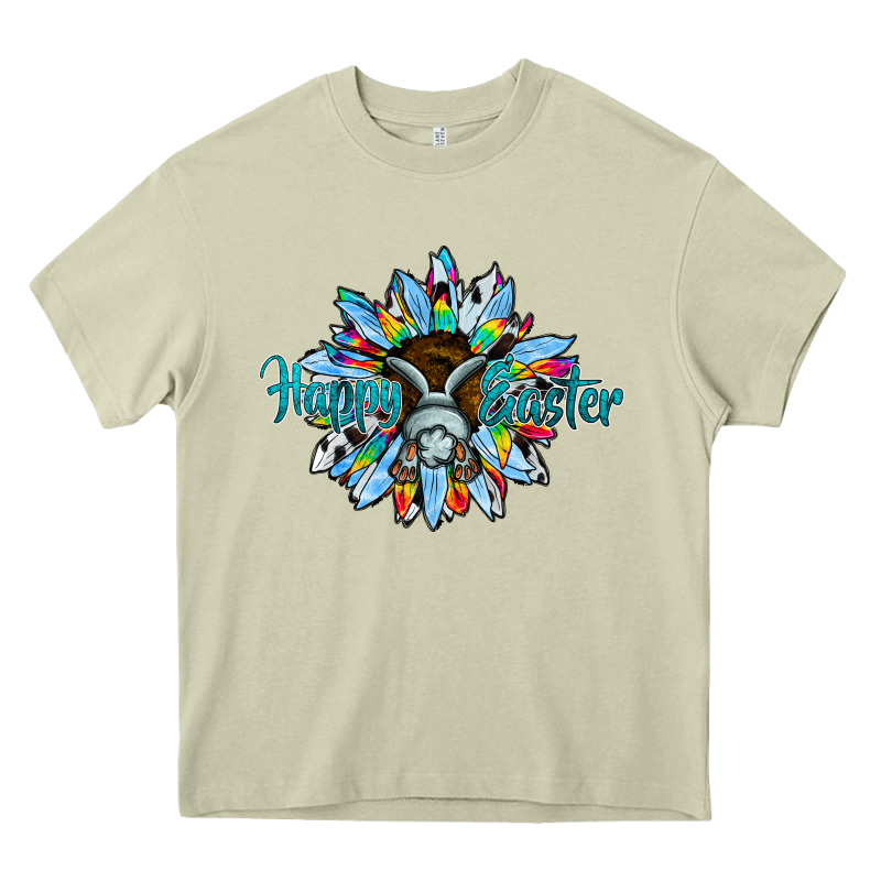Happy Easter Sunflower Heavy Core Tee by CowhideDigitalArt | Teevron