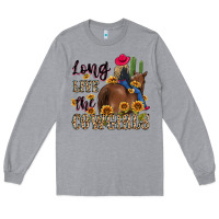 Heather Grey long live the cowgirls Long Sleeve Tee - MaliasSmallBusiness