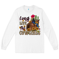 White long live the cowgirls Long Sleeve Tee - MaliasSmallBusiness