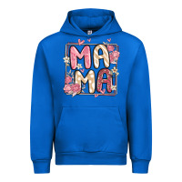 Cobalt floral mama Urban Hoodie - MaliasSmallBusiness