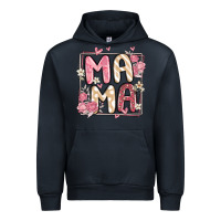 Navy floral mama Urban Hoodie - MaliasSmallBusiness