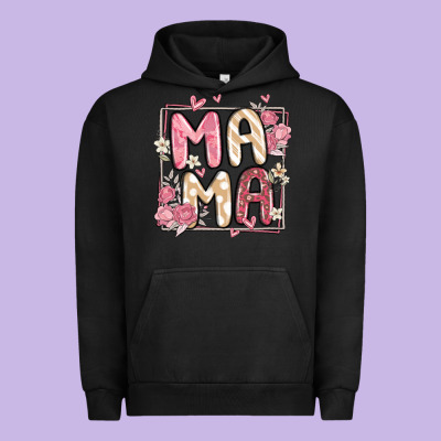 Floral Mama Urban Hoodie Designed By Maliassmallbusiness