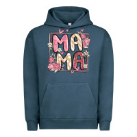 Pigment Midnight Navy floral mama Urban Hoodie - MaliasSmallBusiness
