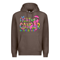 Coffee fight cancer in all colors Premium Hoodie - NancyCooperArtShop