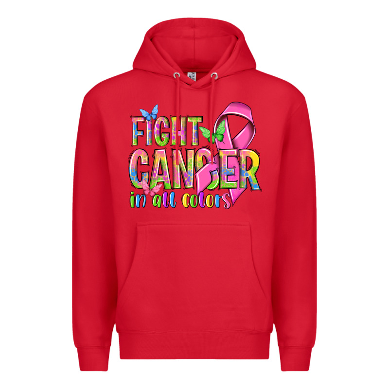 Fight Cancer In All Colors Premium Hoodie by NancyCooperArtShop | Teevron