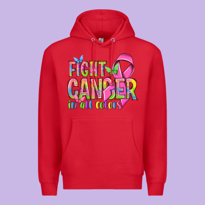 Fight Cancer In All Colors Premium Hoodie Designed By Nancycooperartshop