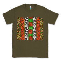 Army Green basketball brush strokes Classic Tee - texasbilliewilder