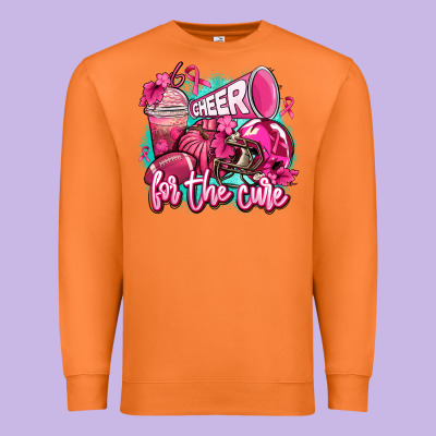 Cheer For The Cure Premium Sweatshirt Designed By Adodesignshop