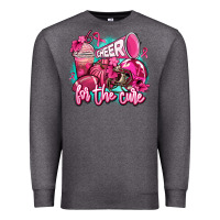 Charcoal Heather cheer for the cure Premium Sweatshirt - AdoDesignShop