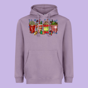 Christmas Drink Heavyweight Hoodie Designed By Cowhidedigitalart