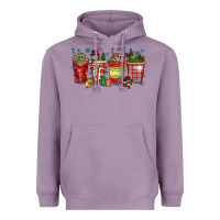 Lavender christmas drink Heavyweight Hoodie - CowhideDigitalArt