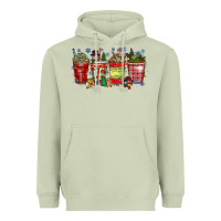 Matcha christmas drink Heavyweight Hoodie - CowhideDigitalArt