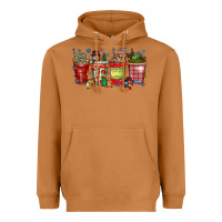 Meerkat christmas drink Heavyweight Hoodie - CowhideDigitalArt