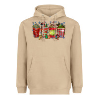 Mushroom christmas drink Heavyweight Hoodie - CowhideDigitalArt