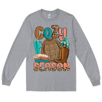Heather Grey cozy season Long Sleeve Tee - MaliasSmallBusiness