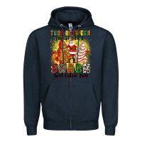 Navy torn between looki like a snack and eatin one Zipper Hoodie - Zillion Design Studio