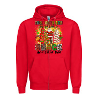 Red torn between looki like a snack and eatin one Zipper Hoodie - Zillion Design Studio