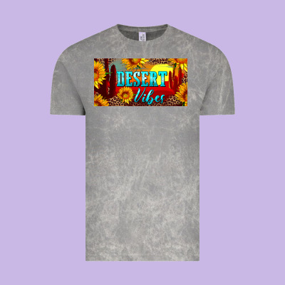 Desert Vibes License Plate Vintage Tee Designed By Artiststas