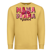 Antique Gold mama of drama girl mom Premium Sweatshirt - JahusDesignShop