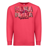 Cardinal mama of drama girl mom Premium Sweatshirt - JahusDesignShop
