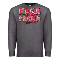 Charcoal Heather mama of drama girl mom Premium Sweatshirt - JahusDesignShop