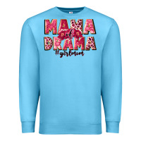 Ocean Blue mama of drama girl mom Premium Sweatshirt - JahusDesignShop