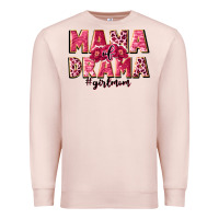 Pale Pink mama of drama girl mom Premium Sweatshirt - JahusDesignShop