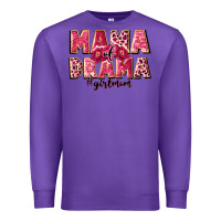 Purple mama of drama girl mom Premium Sweatshirt - JahusDesignShop