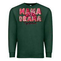 Sports Green mama of drama girl mom Premium Sweatshirt - JahusDesignShop