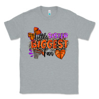 Heather Grey little sister biggest fan basketball Classic Tee - Zillion Design Studio