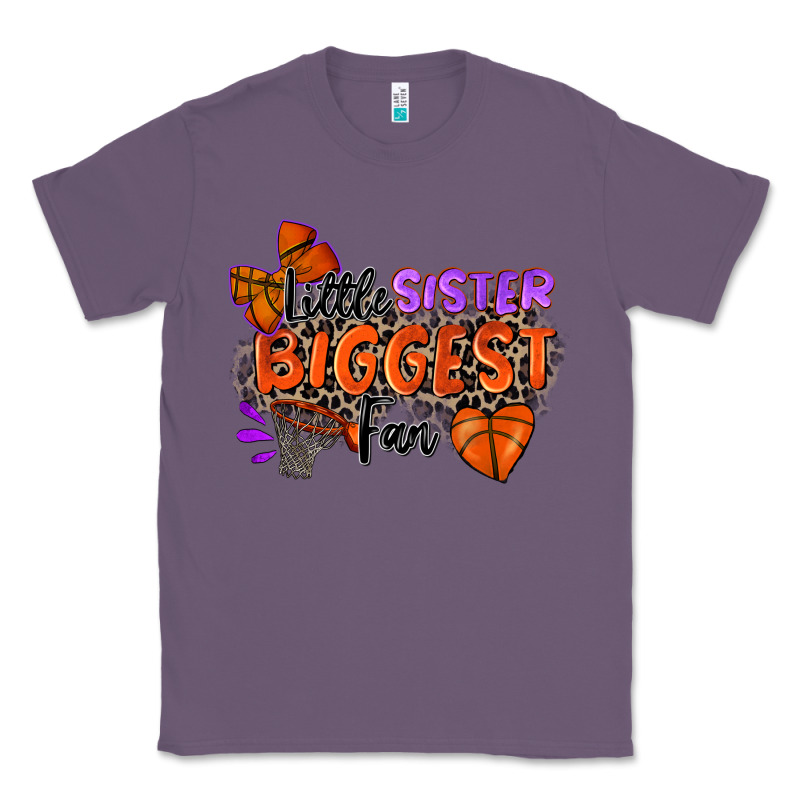 Little Sister Biggest Fan Basketball Classic Tee by Zillion Design Studio | Teevron
