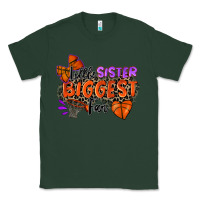 Sports Green little sister biggest fan basketball Classic Tee - Zillion Design Studio