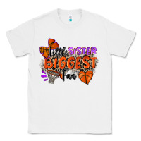 White little sister biggest fan basketball Classic Tee - Zillion Design Studio