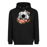 Black western soccer with roses Heavyweight Hoodie - HRA Design Shop