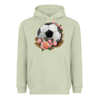 Matcha western soccer with roses Heavyweight Hoodie - HRA Design Shop