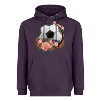 Plum western soccer with roses Heavyweight Hoodie - HRA Design Shop