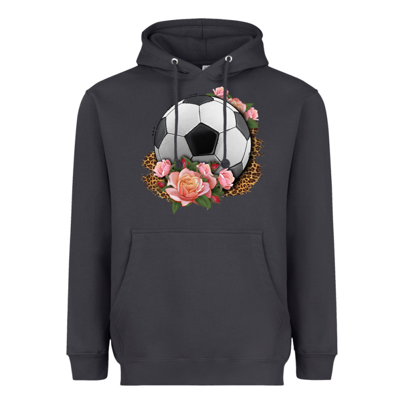 Western Soccer With Roses Heavyweight Hoodie by HRA Design Shop | Teevron