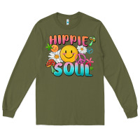 Army Green hippie soul Long Sleeve Tee - MaliasSmallBusiness