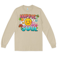 Mushroom hippie soul Long Sleeve Tee - MaliasSmallBusiness