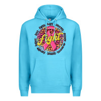 Ocean Blue fight breast cancer Premium Hoodie - NancyCooperArtShop