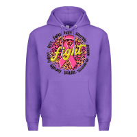 Purple fight breast cancer Premium Hoodie - NancyCooperArtShop