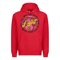 Red fight breast cancer Premium Hoodie - NancyCooperArtShop