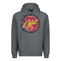 Rock fight breast cancer Premium Hoodie - NancyCooperArtShop