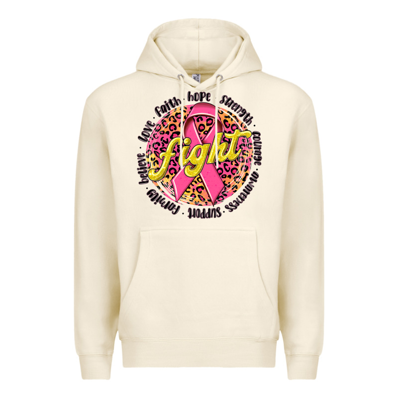 Fight Breast Cancer Premium Hoodie by NancyCooperArtShop | Teevron