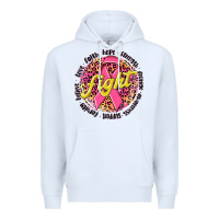 White fight breast cancer Premium Hoodie - NancyCooperArtShop