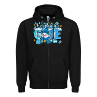 Black im snow cute Zipper Hoodie - Zillion Design Studio